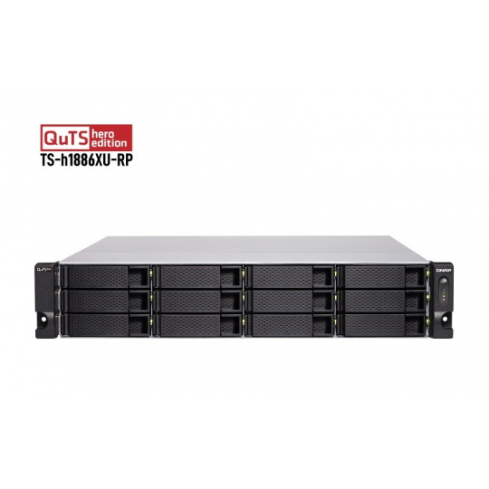 QNAP TS-h1886XU-RP-R2-D1622-32G (4C/Xeon E-1622/2,6-3,2GHz/32GBRAM/18xSATA/4xGbE/2x10GbESFP+SmartNIC/2xUSB3.1/4xPCIe/RP)