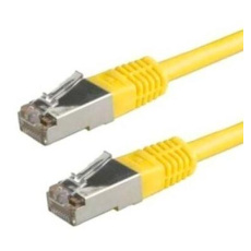 XtendLan patch kabel Cat5E, FTP - 0,5m, žlutý (prodej po 10 ks)