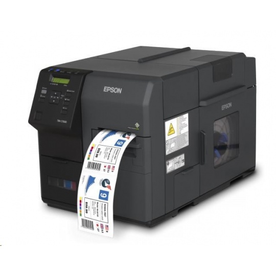 Epson ColorWorks C7500, cutter, disp., USB, Ethernet, black