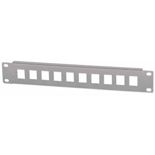 Intellinet Patch Panel 10", prázdný pro 10 portů, 1U, šedý