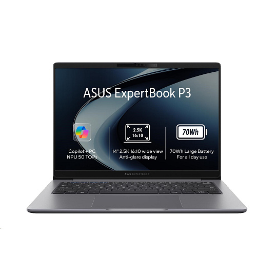 ASUS NTB ExpertBook PM3 (PM3606CHA-MB0265X), Ryzen 7 8840HS, 16" 1920 x 1200, 16GB, 512GB SSD, Radeon, W11 Pro, Gray ASUS NTB ExpertBook PM3 (PM3606CHA-MB0265X), Ryzen 7 8840HS, 16" 1920 x 1200, 16GB, 512GB SSD, Radeon, W11 Pro, Gray