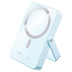 VERBATIM Powerbanka Charge 'n' Go, Magnetická, 10000 mAh, USB-C, Stojánek, Modrá VERBATIM Powerbanka Charge 'n' Go, Magnetická, 10000 mAh, USB-C, Stojánek, Modrá