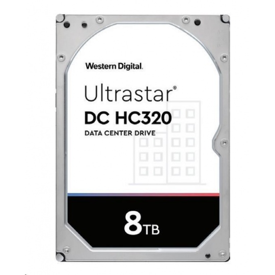 Western Digital Ultrastar® HDD 8TB (HUS728T8TAL4201) DC HC320 3.5in 26.1MM 256MB 7200RPM SAS 4KN TCG P3