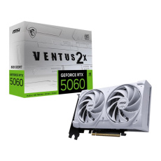 BAZAR - MSI VGA NVIDIA GeForce RTX 5060 8G VENTUS 2X OC WHITE, RTX 5060, 8GB GDDR7, 3xDP, 1xHDMI - Poškozený obal (Kompl BAZAR - MSI VGA NVIDIA GeForce RTX 5060 8G VENTUS 2X OC WHITE, RTX 5060, 8GB GDDR7, 3xDP, 1xHDMI - Poškozený obal (Kompl