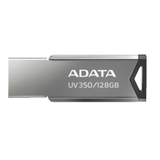 ADATA Flash Disk 128GB UV350, USB 3.2 Dash Drive, tmavě stříbrná textura kov ADATA Flash Disk 128GB UV350, USB 3.2 Dash Drive, tmavě stříbrná textura kov