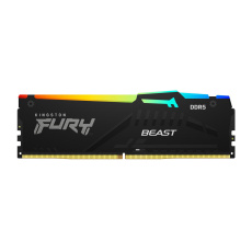 KINGSTON DIMM DDR5 16GB 6000MT/s CL30 Non-ECC FURY Beast RGB EXPO, Černá