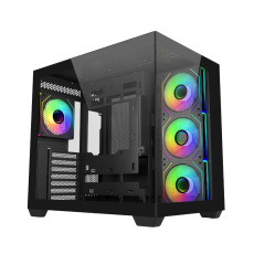 Cooler Master case Elite 681, ATX, Průhledná bočnice, 4x 120mm ARGB Fan, Černá