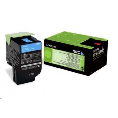 LEXMARK Cyan toner 702M pro CS310/410/510 z programu Lexmark Return (1 000 stran) LEXMARK Cyan toner 702M pro CS310/410/510 z programu Lexmark Return (1 000 stran)
