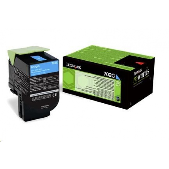 LEXMARK Cyan toner 702M pro CS310/410/510 z programu Lexmark Return (1 000 stran)