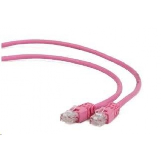 GEMBIRD kabel patchcord CAT6 stíněný FTP 0,25m, růžový