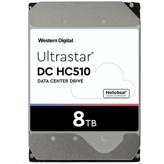 Western Digital Ultrastar® HDD 8TB (HUH721008ALE604) DC HC510 3.5in 26.1MM 256MB 7200RPM SATA 512E SE