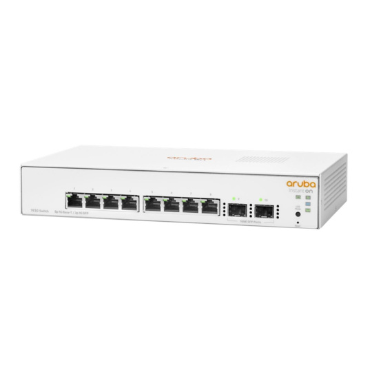 HPE Networking Instant On Switch 8p Gigabit 2p SFP (fanless)  1 9 3 0