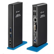 i-tec USB 3.0 Dual Video DVI HDMI Docking Station + Glan + Audio + USB 3.0 Hub