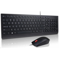 LENOVO klávesnice Essential Wired USB Keyboard + Mouse Set - USB, US EURO, černá LENOVO klávesnice Essential Wired USB Keyboard + Mouse Set - USB, US EURO, černá