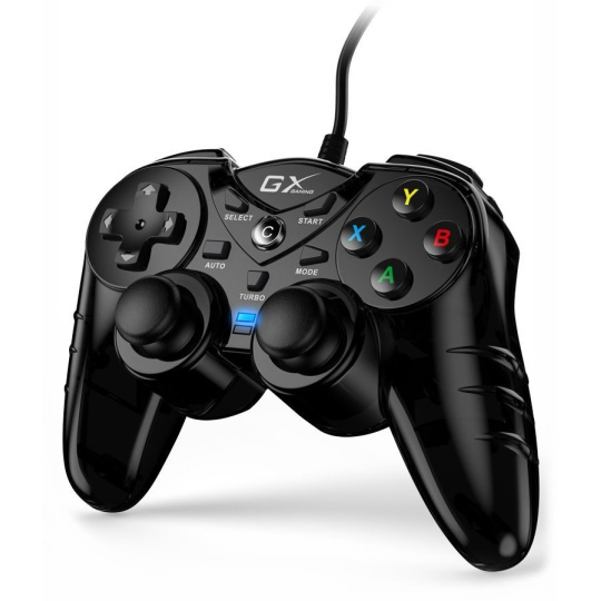 GENIUS gamepad GX Gaming GX-17UV/ drátový/ USB/ vibrační/ pro PC a PS3