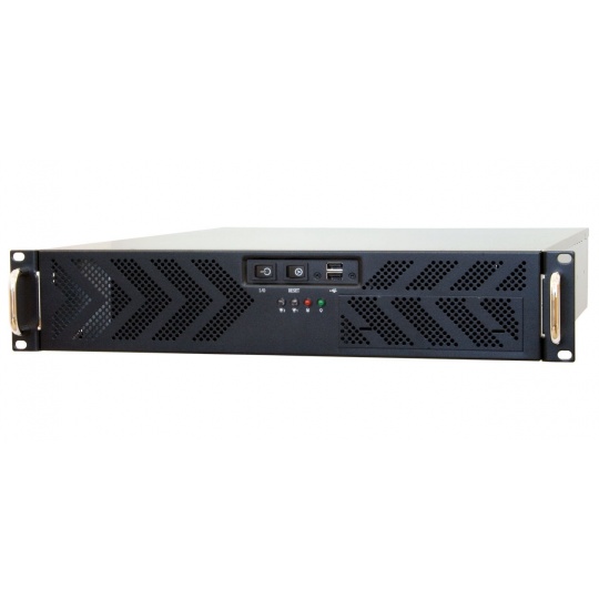 CHIEFTEC skříň Rackmount 2U ATX, UNC-210T-B-U3, 400W, Black, USB 3.0