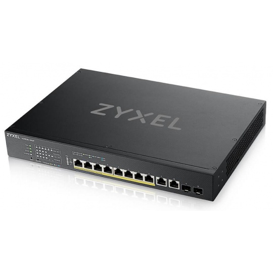 Zyxel XS1930-12HP 8-port Multi-Gigabit Smart Managed PoE Switch with 2 10GbE and 2 SFP+ Uplink, PoE 375W