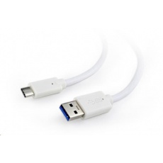 GEMBIRD Kabel USB 3.0 AM na Type-C kabel (AM/CM), 1m, bílý GEMBIRD Kabel USB 3.0 AM na Type-C kabel (AM/CM), 1m, bílý
