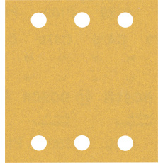 Bosch brusné papíry EXPERT C470 se 6 otvory pro vibrační brusky 115 × 107 mm, P180, 10 ks Bosch brusné papíry EXPERT C470 se 6 otvory pro vibrační brusky 115 × 107 mm, P180, 10 ks