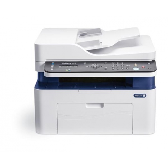 Xerox WorkCentre 3025Ni, ČB A4, 20PPM, GDI, USB, FAX, ADF, Lan, Wifi, 128MB, Apple AirPrint, Google Cloud Print