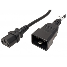 PREMIUMCORD Kabel síťový propojovací 230V 10A 2m, konektory IEC 320 C13 - IEC 320 C20 PREMIUMCORD Kabel síťový propojovací 230V 10A 2m, konektory IEC 320 C13 - IEC 320 C20