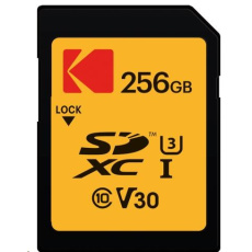 Kodak paměťová SD karta 256GB UHS-I U3 V30 Ultra Kodak paměťová SD karta 256GB UHS-I U3 V30 Ultra