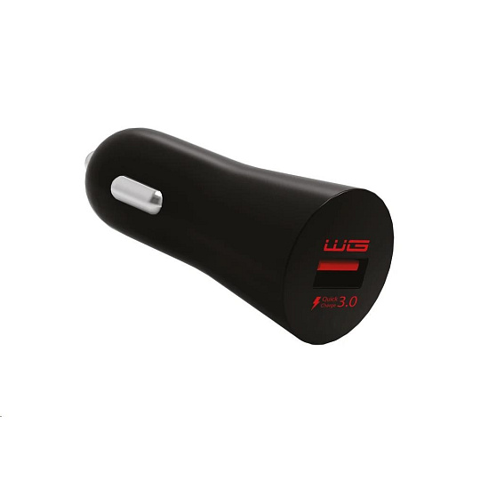 WG - Autonabíječka Fast 1x USB-A, Quick Charge 3.0, 5 V - 9 V - 12 V, černá WG - Autonabíječka Fast 1x USB-A, Quick Charge 3.0, 5 V - 9 V - 12 V, černá