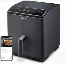 BAZAR - Cosori Dual Blaze 6.4L SMART horkovzdušná fritéza + 5x špíz a gril. rošt, black - Poškozený obal (Komplet) BAZAR - Cosori Dual Blaze 6.4L SMART horkovzdušná fritéza + 5x špíz a gril. rošt, black - Poškozený obal (Komplet)