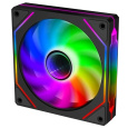 EVOLVEO 120UX-M ventilátor 120mm, 4pin molex, ARGB, master, černá