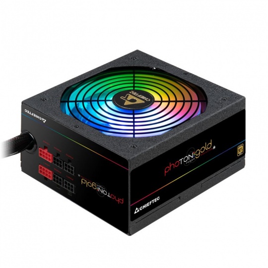 CHIEFTEC zdroj Photon Gold, GDP-750C-RGB, 750W, ATX-12V V.2.3/EPS-12V, PS-2, 14cm RGB fan, >90%