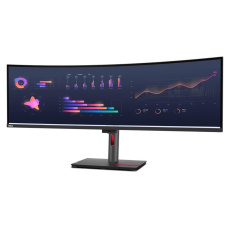 LENOVO LCD P49w-30 - 49”,IPS,matný,16:9,5120x1440,60Hz,4ms/6ms,350cd/m2,2000:1,HDMI,DP,USB-C,ThB,RJ45,USBHub,Pivot,VESA