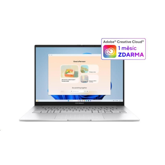 ASUS NTB Zenbook 14 (UX3405CA-OLED382X), Ultra 7 255H, 14" 1920 x 1200, 32GB, 1TB SSD, Intel Arc, W11 Pro, Silver