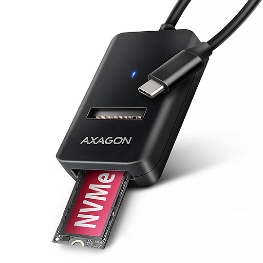 BAZAR - AXAGON ADM2-CM USB-C 10Gbps - M.2 NVMe & SATA SSD adaptér, kabel USB-C 10cm - Poškozený obal (Komplet) BAZAR - AXAGON ADM2-CM USB-C 10Gbps - M.2 NVMe & SATA SSD adaptér, kabel USB-C 10cm - Poškozený obal (Komplet)