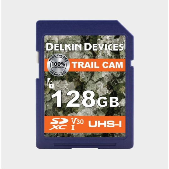 Delkin SDXC Trail Cam R100/W75 (V30) 128GB