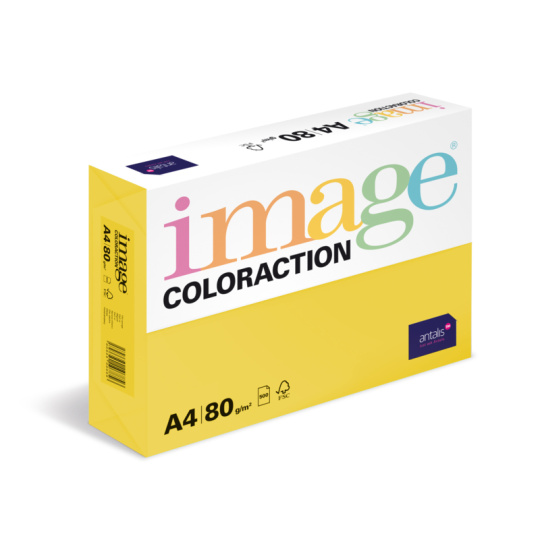 Antalis Papír Image Coloraction Sevilla - sytá žlutá (IG50) A4 (80g/100ks)