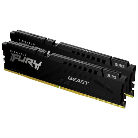 KINGSTON DIMM DDR5 16GB (Kit of 2) 6000MT/s CL30 ECC FURY Beast EXPO Černá