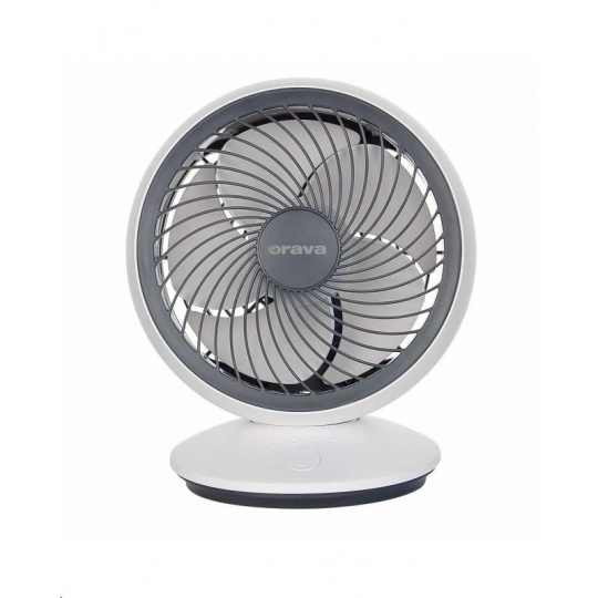 Orava SF-5 mini stolní ventilátor, 4 W, oscilace, USB nabíjení, 3 rychlosti, průměr 15 cm