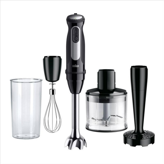 Braun MultiQuick 5 Pro ponorný mixér, 1000 W, 25 rychlostí + Turbo, ergonomická rukojeť, EasyClick Plus, černá