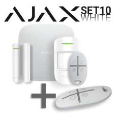 SET 10 - Ajax StarterKit white + Ajax SpaceControl white - ZDARMA