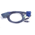 ATEN přepínač KVM 2-port VGA KVMP USB2.0, mini, audio, 0,9m kabely   POŠKOZEN OBAL