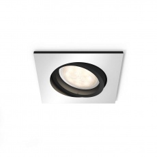 PHILIPS MILLISKIN Zapuštěné bodové svítidlo, čtvercové, Hue White ambiance, 230V, 1x5.5W GU10, Aluminium, rozšíření PHILIPS MILLISKIN Zapuštěné bodové svítidlo, čtvercové, Hue White ambiance, 230V, 1x5.5W GU10, Aluminium, rozšíření