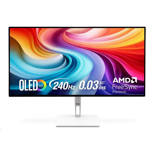 ACER LCD CE270UXwmiipprx Ergo OLED 69cm (26.5") Flat QD-OLED QHD 2560x1440@240Hz, 200nits (Peak 400nits HDR10), 178/178 ACER LCD CE270UXwmiipprx Ergo OLED 69cm (26.5") Flat QD-OLED QHD 2560x1440@240Hz, 200nits (Peak 400nits HDR10), 178/178