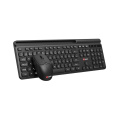 C-TECH klávesnice s myší WLKMC-05B, Bezdrátový set 2.4GHz, CZ, Černá