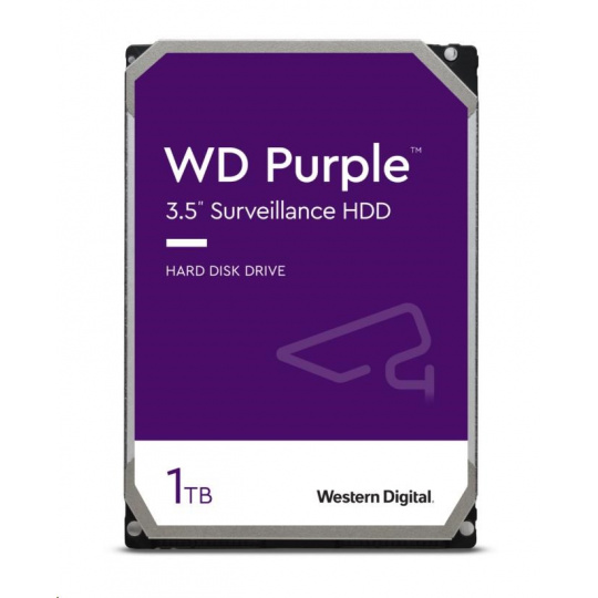 WD PURPLE WD10PURZ 1TB SATA/600 64MB cache, Low Noise, CMR