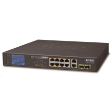 BAZAR - Planet GSD-1222VHP Switch, 8x PoE + 2x 1000Base-T + 2x SFP, LCD,VLAN, extend mód 10Mb do 250m, IEEE 802.3at 120W BAZAR - Planet GSD-1222VHP Switch, 8x PoE + 2x 1000Base-T + 2x SFP, LCD,VLAN, extend mód 10Mb do 250m, IEEE 802.3at 120W