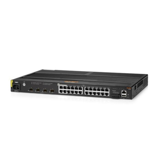 Aruba 4100i 24-port 1GbE (20-port Class 4 POE and 4-port Class 6 POE) 4-port SFP+ Switch JL818AR RENEW