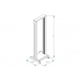 TRITON 19" montážní rám 32U, jednodílný