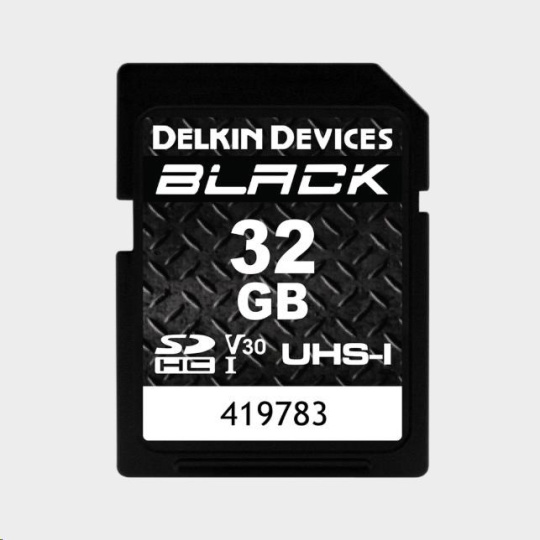 Delkin SDHC BLACK Rugged UHS-I R90/W90 (V30) 32GB