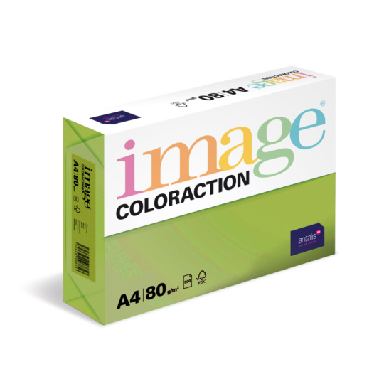Antalis Papír Image Coloraction Java - středně zelená (MA42) A4 (80g/100ks)