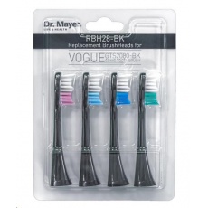 Dr. Mayer RBH28 náhradní hlavice pro GTS2080 - 4 ks - černé Dr. Mayer RBH28 náhradní hlavice pro GTS2080 - 4 ks - černé